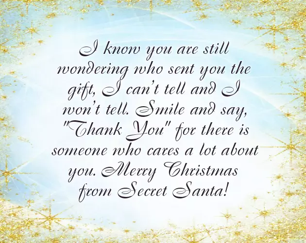 Secret Santa Wishes Quotes