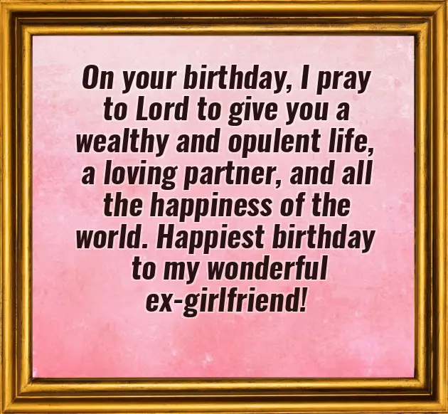 Wish Ex Girlfriend Happy Birthday