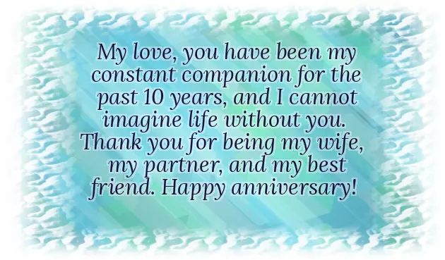 10Th Wedding Anniversary Message 10Th Wedding Anniversary Message