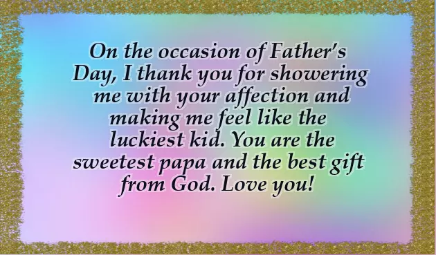 Best Fathers Day Message From Son