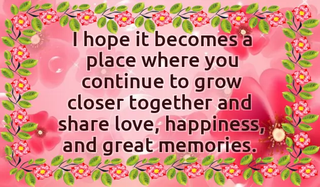 Wishes For New Home Wishes For New Home