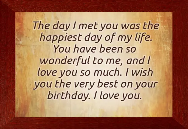 Love Romantic Birthday Wish For Boyfriend