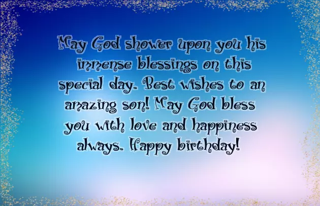 Birthday Wishes For A Son From His Parents