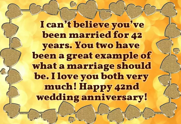 42Nd Wedding Anniversary