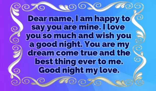 Goodnight Greetings For Her