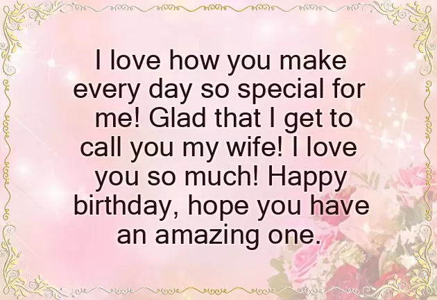 Birthday Wishes Status For Wife