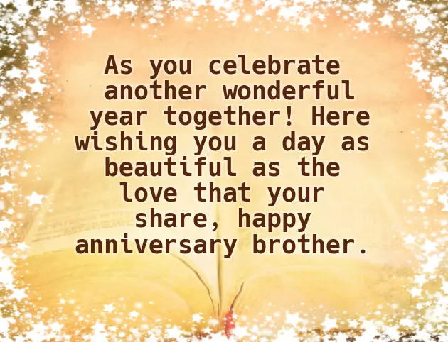 Happy Anniversary Wishes For Brother And Bhabhi