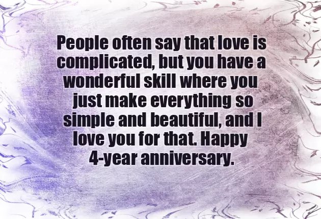 4Th Wedding Anniversary Wishes For Friend