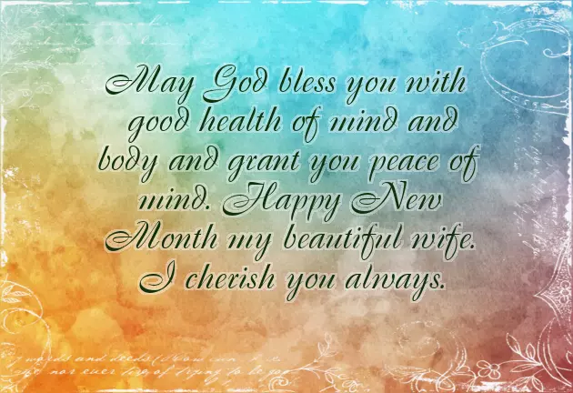 Happy New Month Love Text