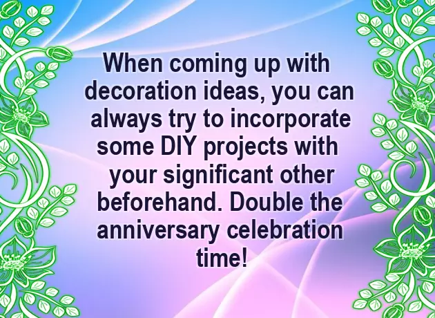 Anniversary Decor Ideas