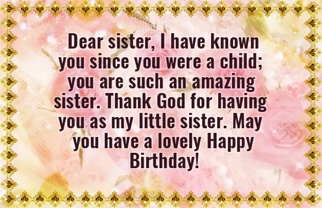 Happy Birthday Youngest Sister Happy Birthday Youngest Sister