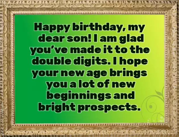 Birthday Quotes For 10 Year Old Boy