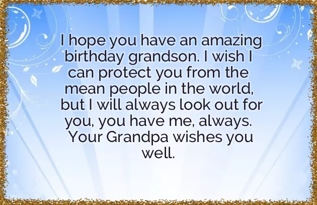 Birthday Wishes Quotes For Grandson