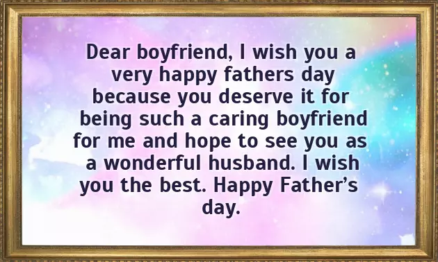 Fathers Day Wishes To A Boyfriend