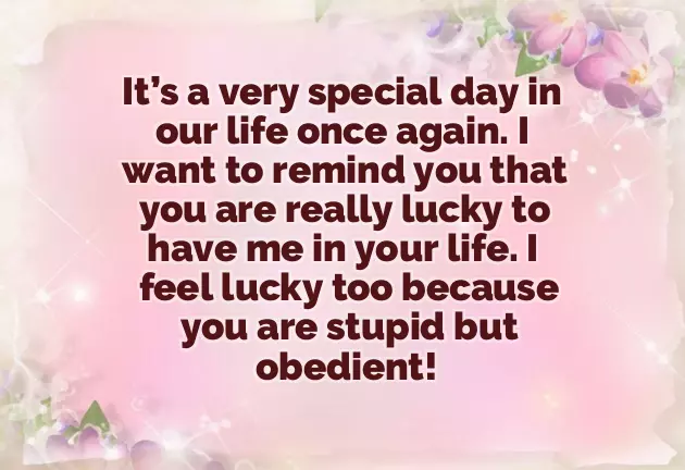 Funny Anniversary Sayings