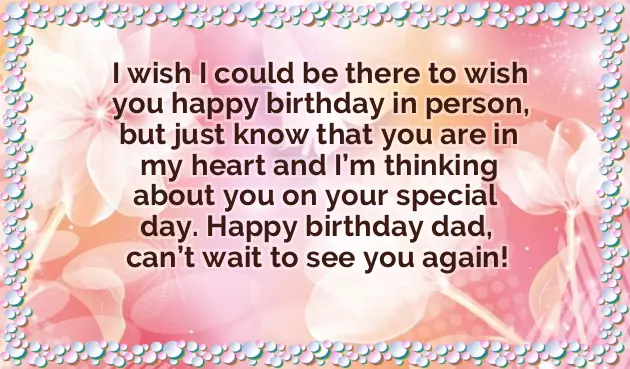 Birthday Father Wishes