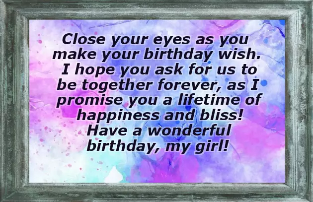 Happy Birthday My Girlfriend Quotes