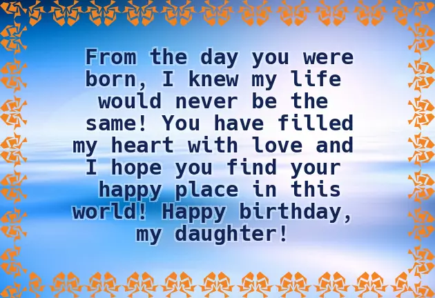 Birthday Text For My Daughter