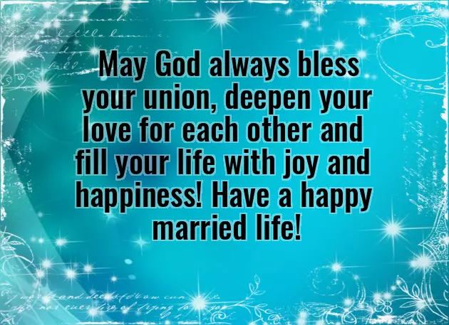 Many Congratulations To The Newly Wed Couple