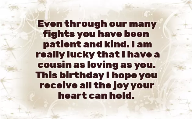 Birthday Greetings For My Cousin Girl