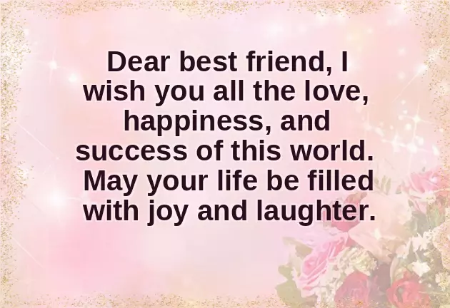 Wishes To Best Friend Wishes To Best Friend