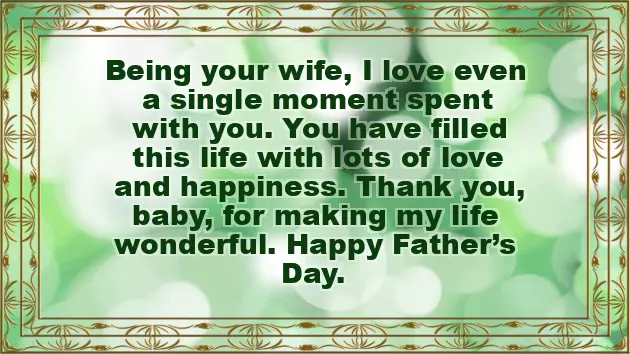 Greetings For Fathers Day To Husband