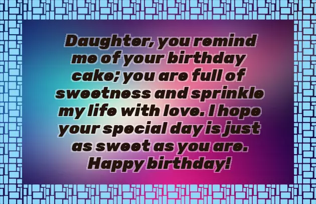 Birthday Greetings For Youngest Daughter
