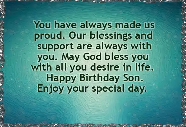 Birthday Wishes For Big Son