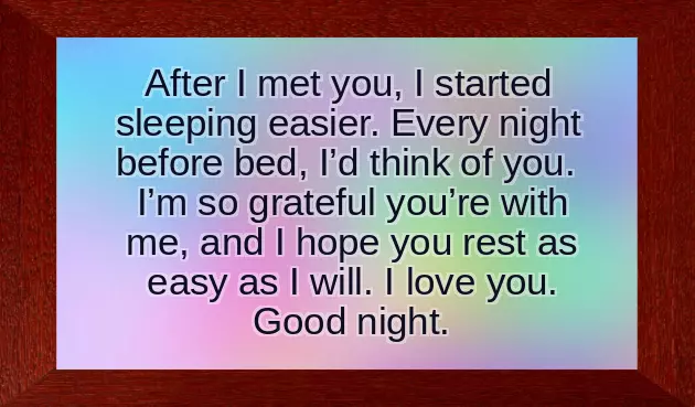 Good Night My Love Take Care