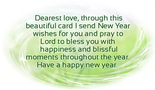 New Year Msg To Love