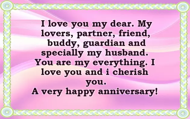 Anniversary Thoughts For Hubby