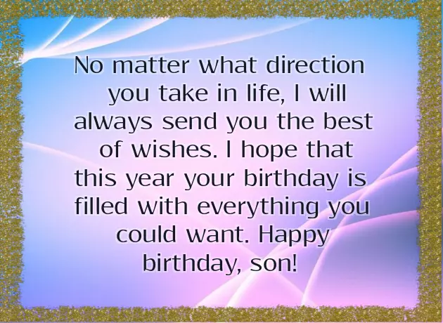 Happy Birthday Message To My Son Happy Birthday Message To My Son