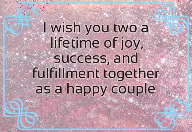 Congratulations To You And Your Wife