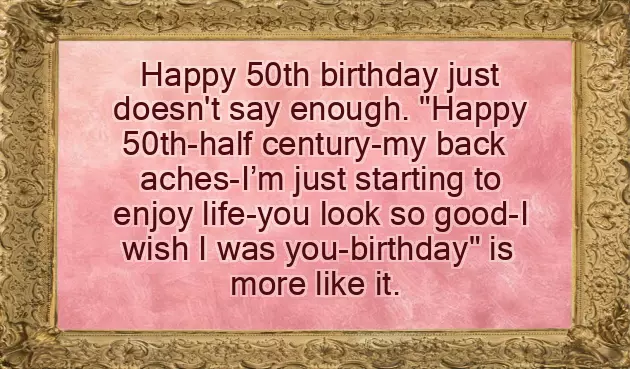 Happy Birthday 50 Woman