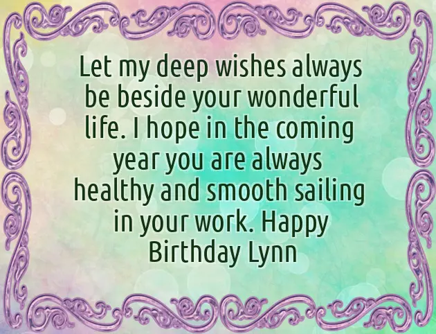 Happy Birthday Lynn