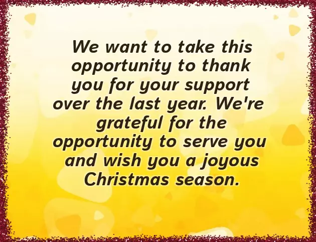 Merry Christmas Message To Clients