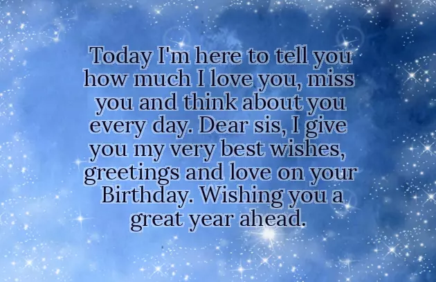 Best Wishes Of Sister Birthday