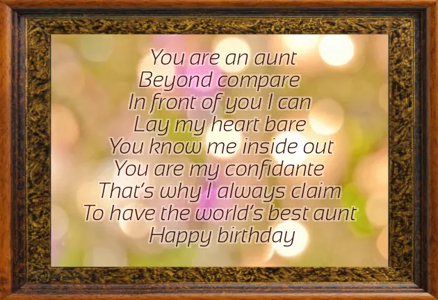 Happy Birthday Poems For Niece From Aunt