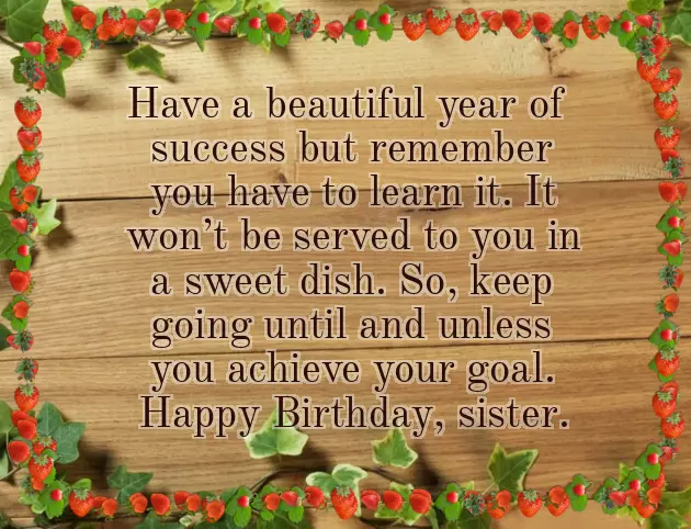 Birthday Wishes For Sister Short Quotes