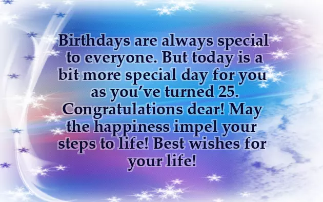 25Th Birthday Wishes For Girlfriend