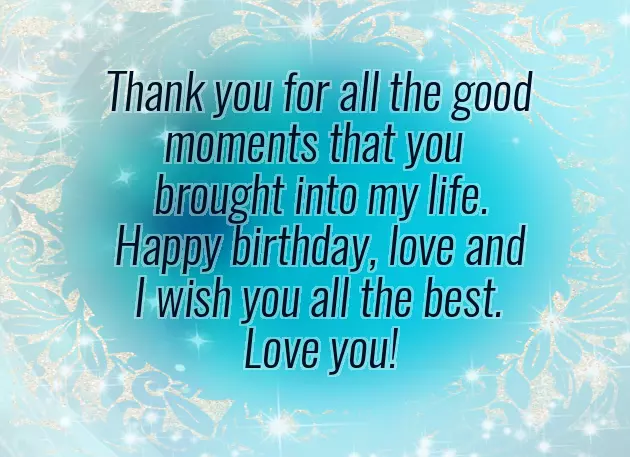 Happy Birthday From My Side