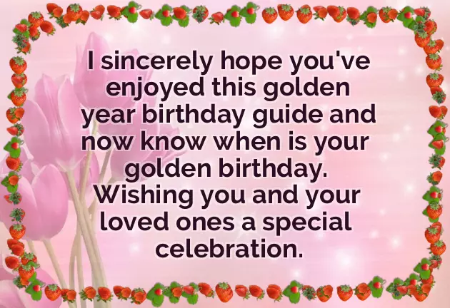 Golden Birthday Golden Birthday
