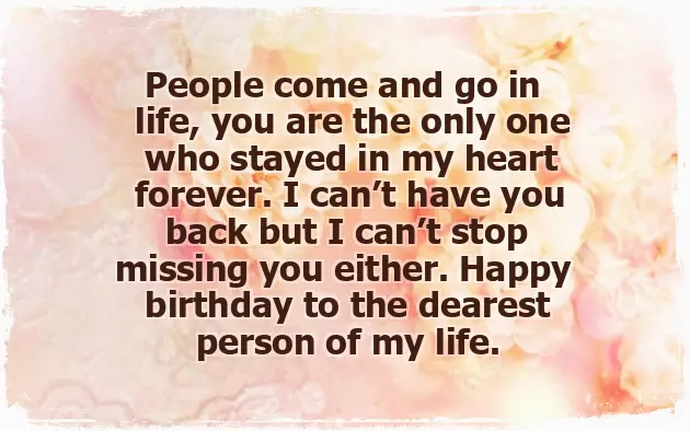 Birthday Wishes To My Ex Boyfriend Birthday Wishes To My Ex Boyfriend