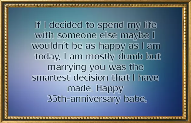 35Th Wedding Anniversary