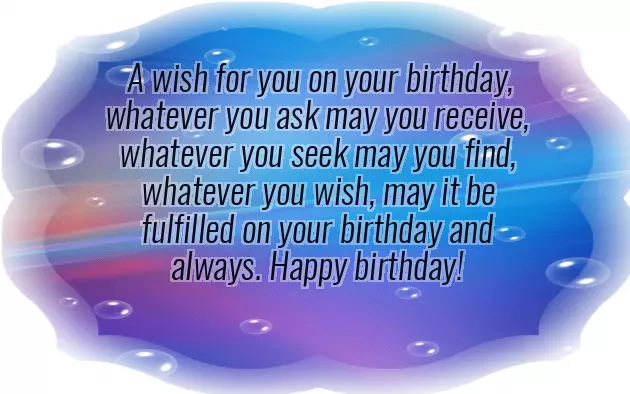 Cute Girl Birthday Wish