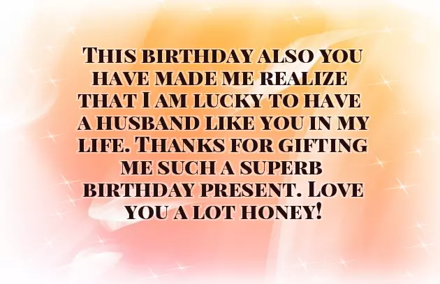 Happy Birthday Hubby Status English