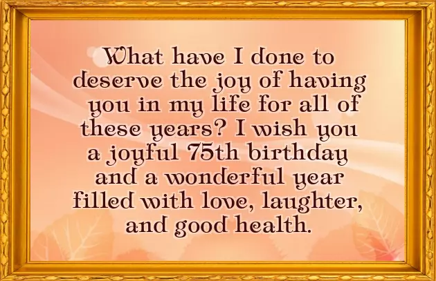 Happy 75Th Birthday Wishes Happy 75Th Birthday Wishes