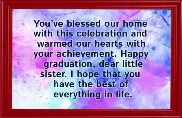 Sister Graduation Wishes