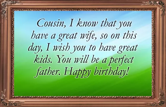 Birthday Message For My Cousin