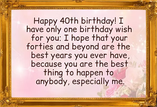 40 Birthday Wishes Funny